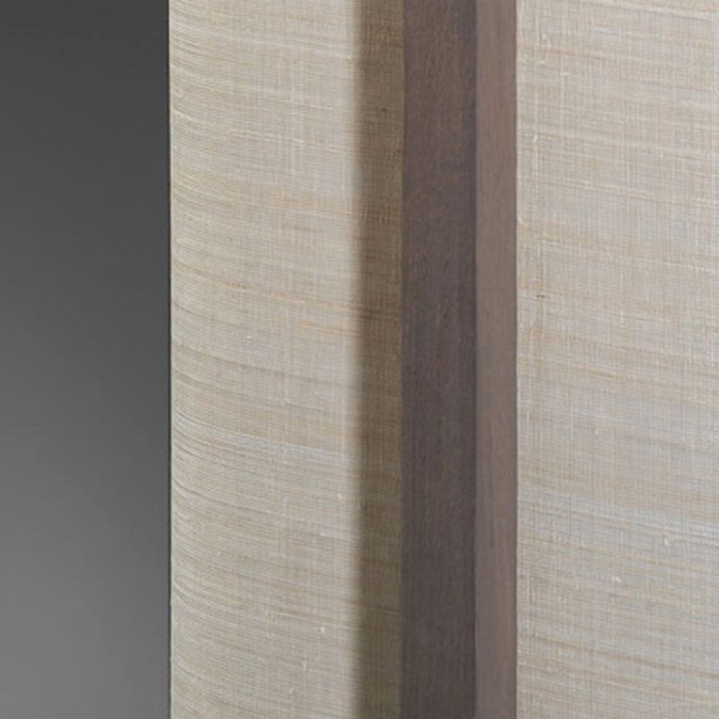 Muto Lampadaire Rectangulaire Moderne, Bois/Tissu, Bois, Salon