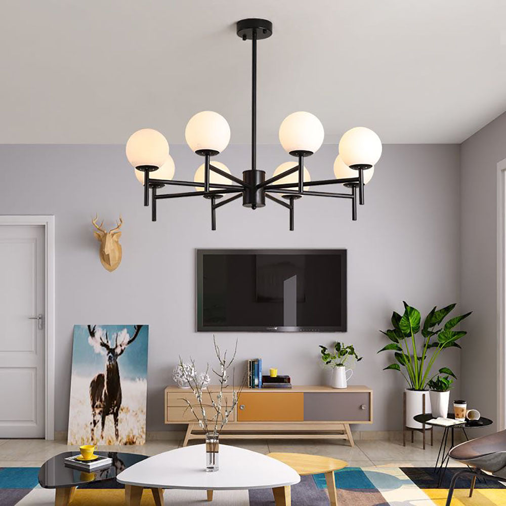 Silva Suspension Multi Nordique, Metal/Verre, Or/Noir, Chambre