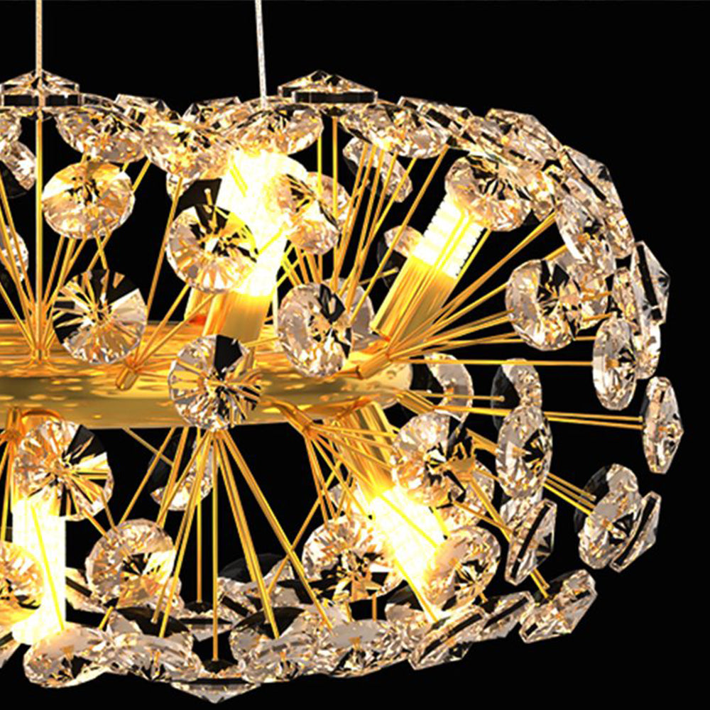 Arisha Moderne Luminaires Suspensions Grande Fleur/Multi Luxe Métal/Cristal Doré Salon/Chambre à Coucher/Salle à Manger