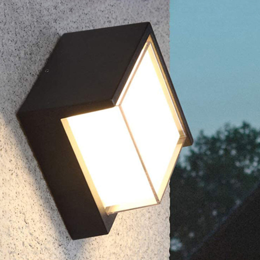 Ray Moderne LED Applique Murale Noir Métal/Acrylique Extérieur