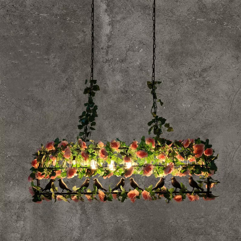 Silva Art LED Suspension Vert Métal Bois Salle à manger Salon