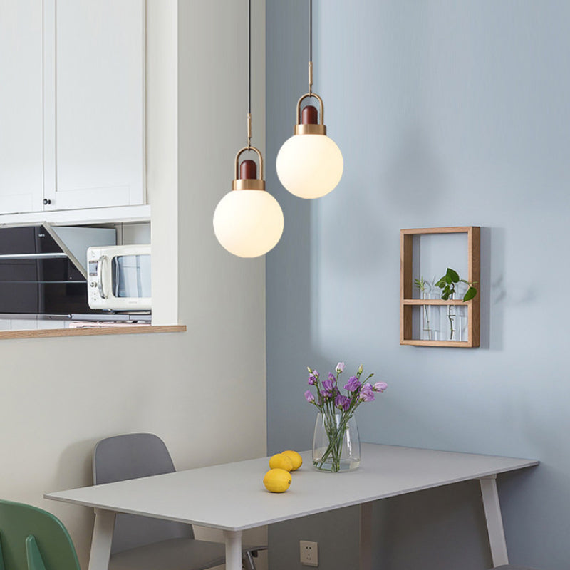Valentina Moderne LED Suspension Métal Bois Verre Salle à Manger Chambre à Coucher