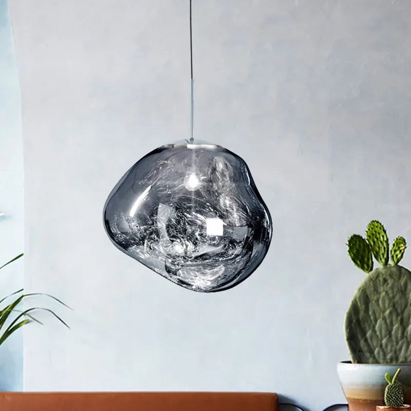 Valentina Suspension Moderne en Verre Coloré Irregulier