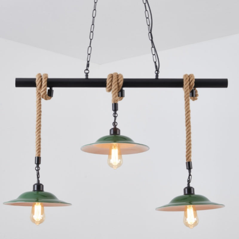 Epoch Vintage LED Suspension Vert Métal Cuisine/Salon/Salle À Manger