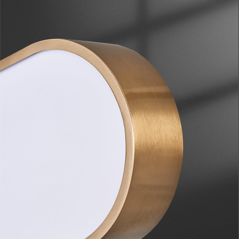 Valentina Suspension Ronde Contemporaine, Métal/Acrylique, Noir/Or/Argent, Cuisine/Salon
