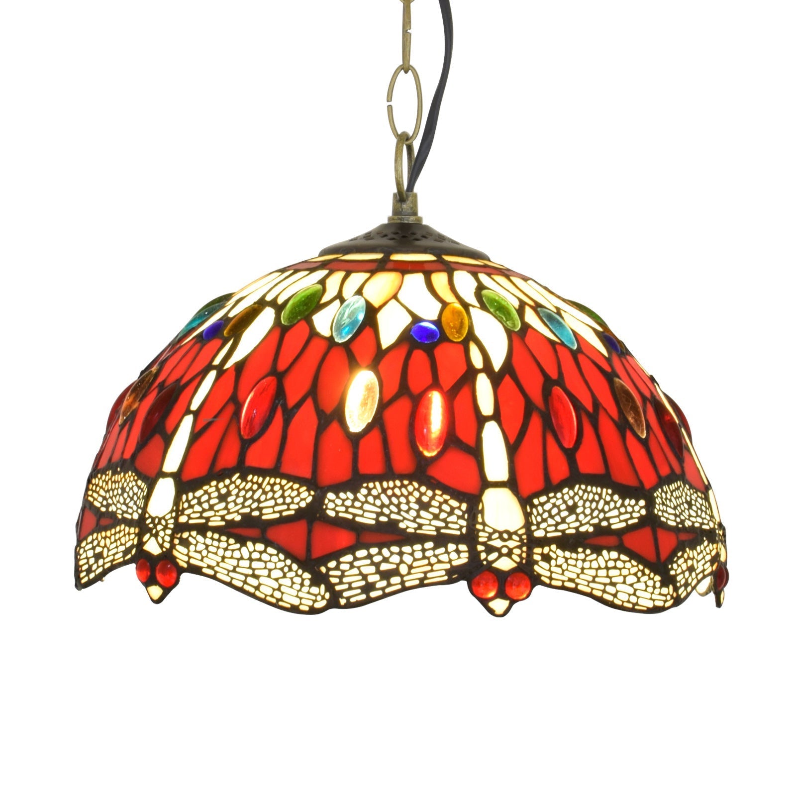 Tiffany Vintage LED Suspension Verre Chambre À Coucher/Salon