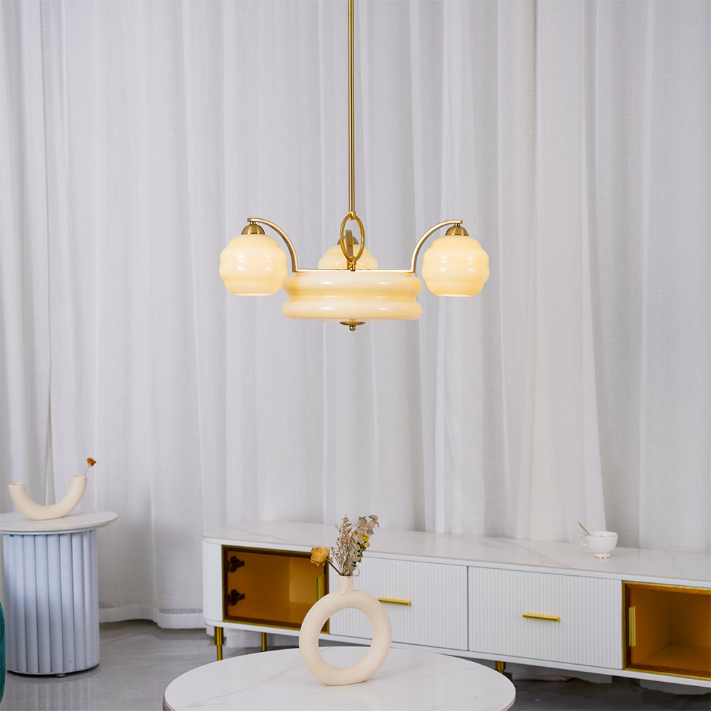 Valentina Luxueux Suspension Métal Verre Chambre à Coucher Salon