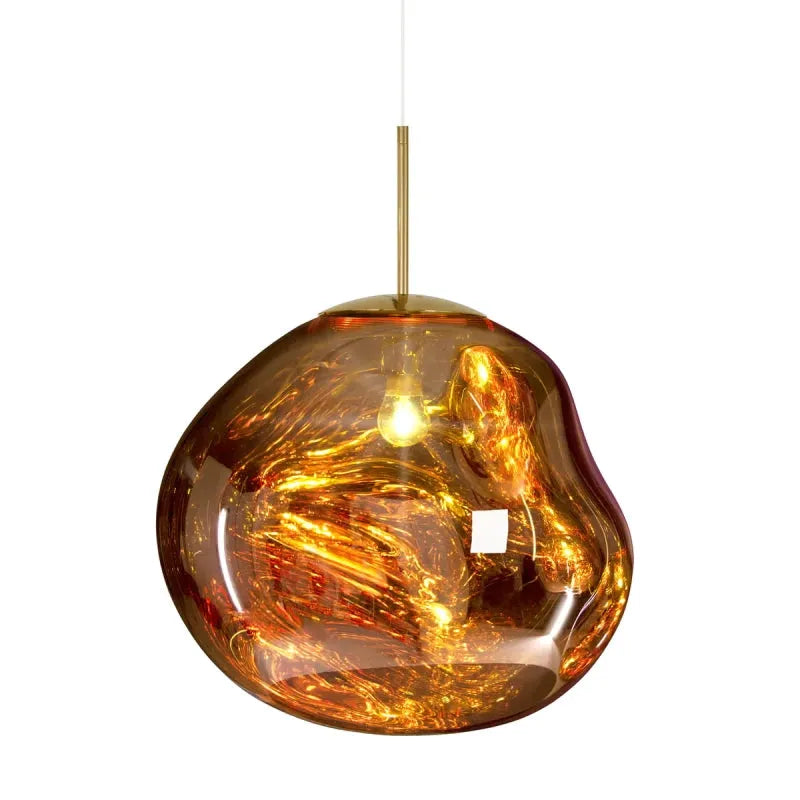 Valentina Suspension Moderne en Verre Coloré Irregulier