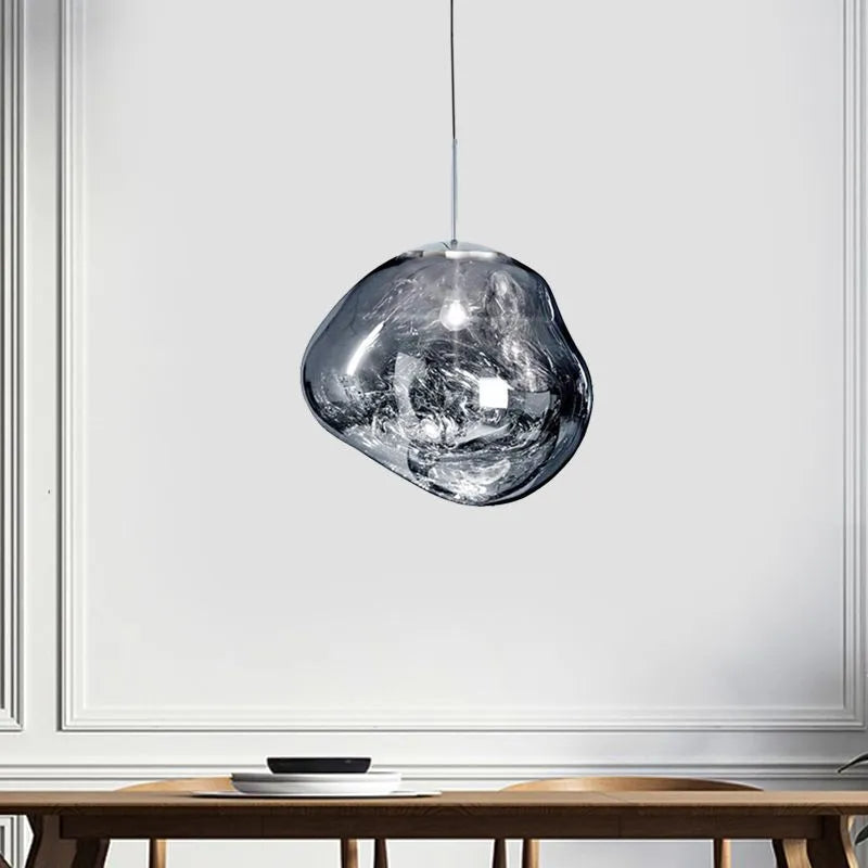 Valentina Suspension Moderne en Verre Coloré Irregulier