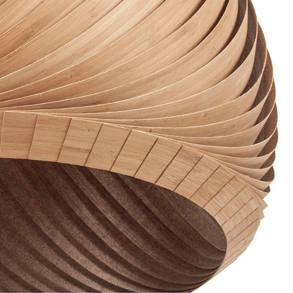 Muto Suspension Globe Naturel, Bois/Metal, Marron/Bois, Salon