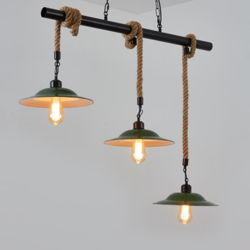 Epoch Vintage LED Suspension Vert Métal Cuisine/Salon/Salle À Manger