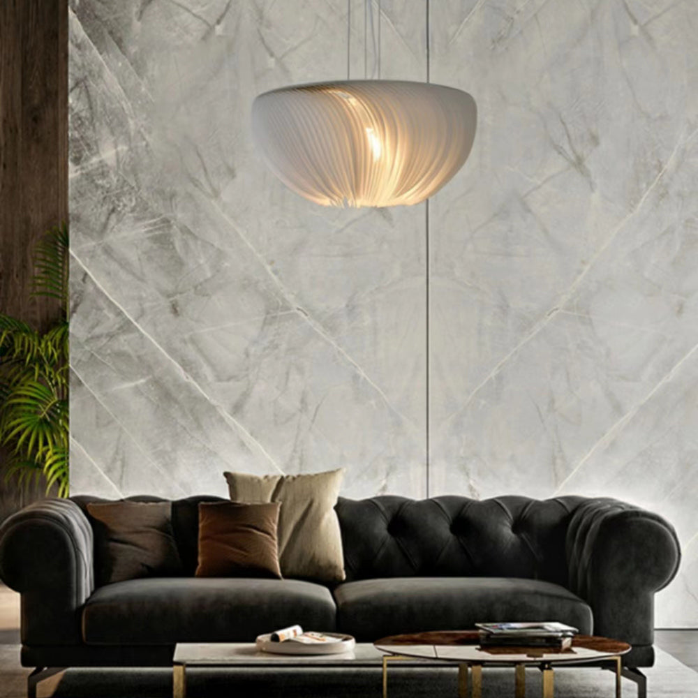 Ritta Suspension Nuage Simple, Aluminium/Peau de Mouton, Blanc, Chambre