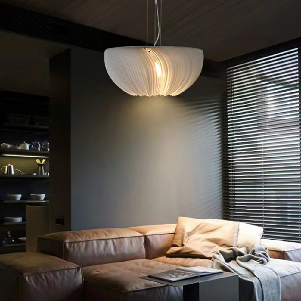 Ritta Suspension Nuage Simple, Aluminium/Peau de Mouton, Blanc, Chambre
