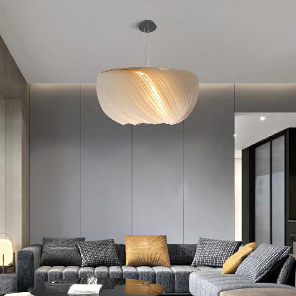 Ritta Suspension Nuage Simple, Aluminium/Peau de Mouton, Blanc, Chambre