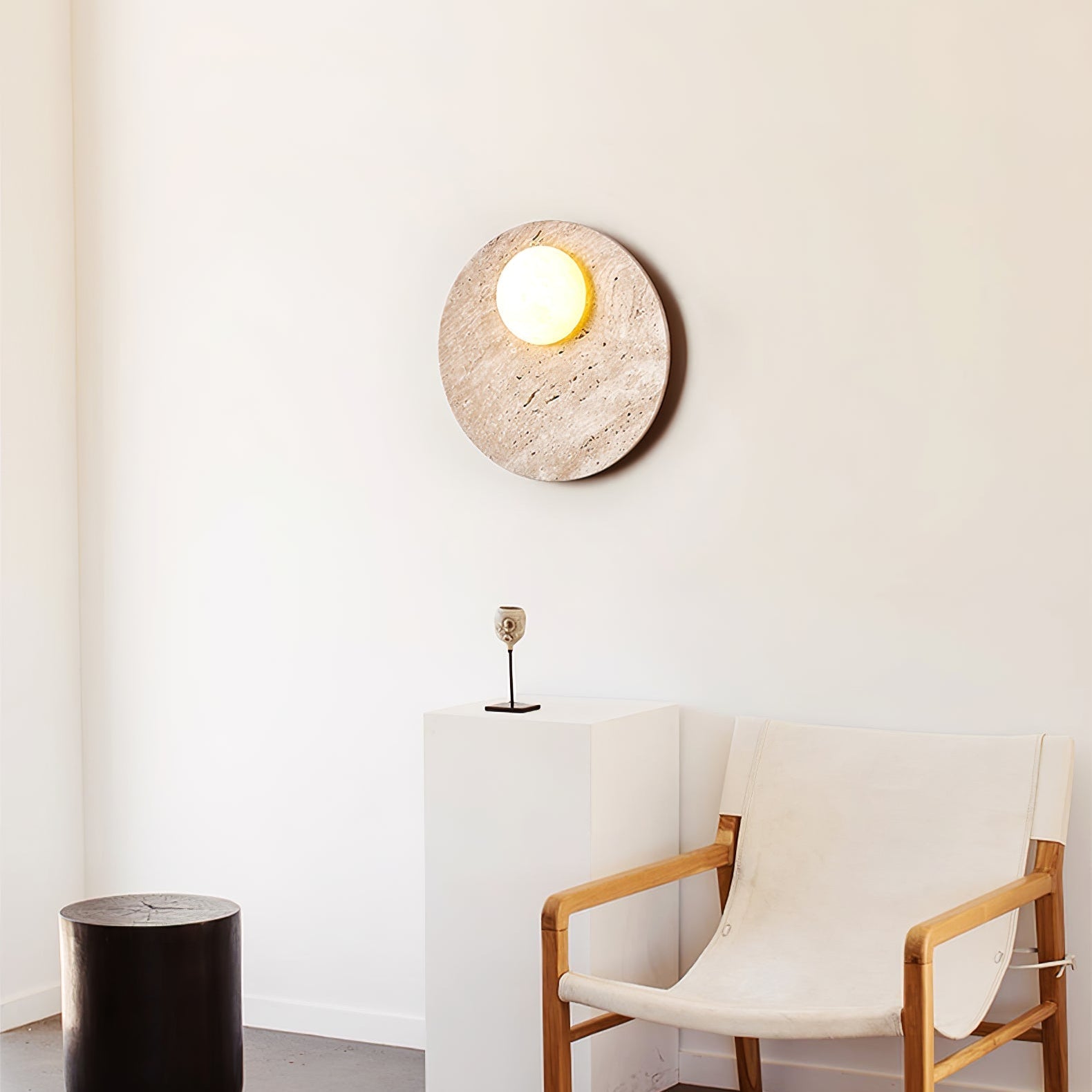 Vizoriel Travertine Wall Light - Letslighting