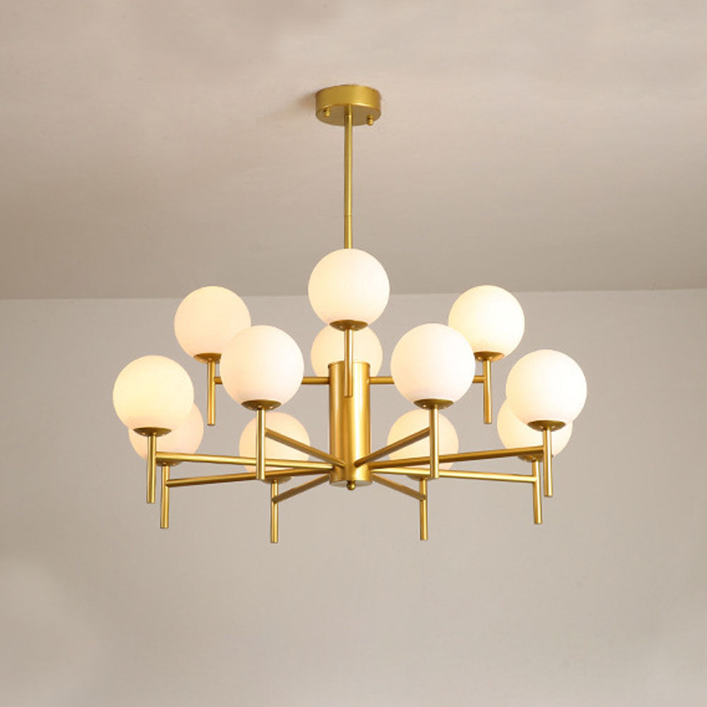 Silva Suspension Multi Nordique, Metal/Verre, Or/Noir, Chambre