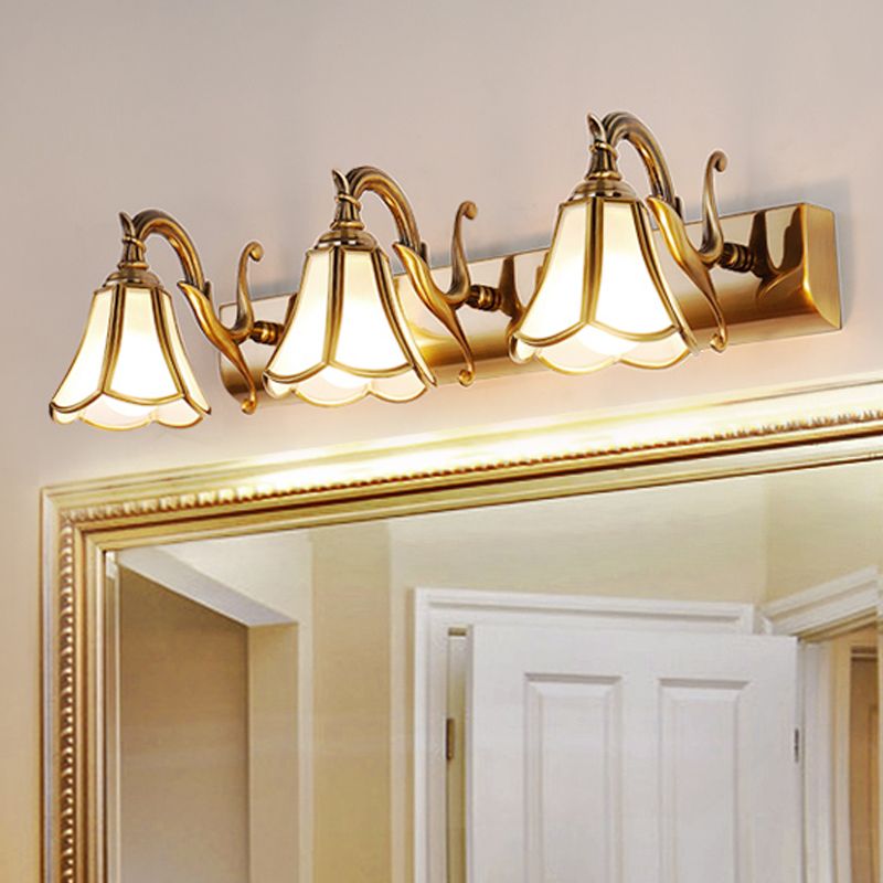 Ray Design Italien Floride Applique Murale à miroir LED Marron Métal Salle de Bain