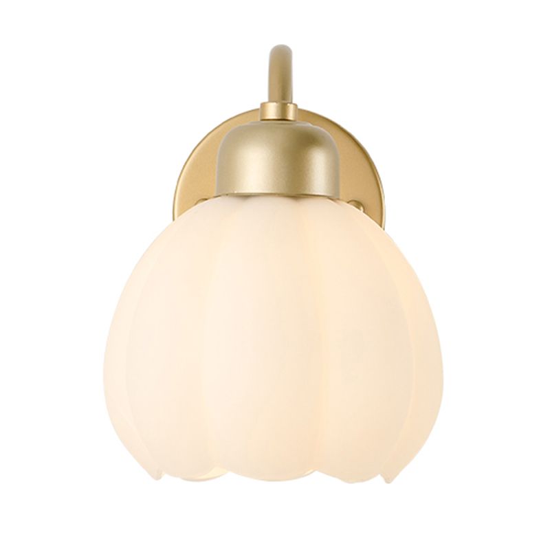 Arisha Applique Murale Fleur Rustique, Métal/Verre, Chambre