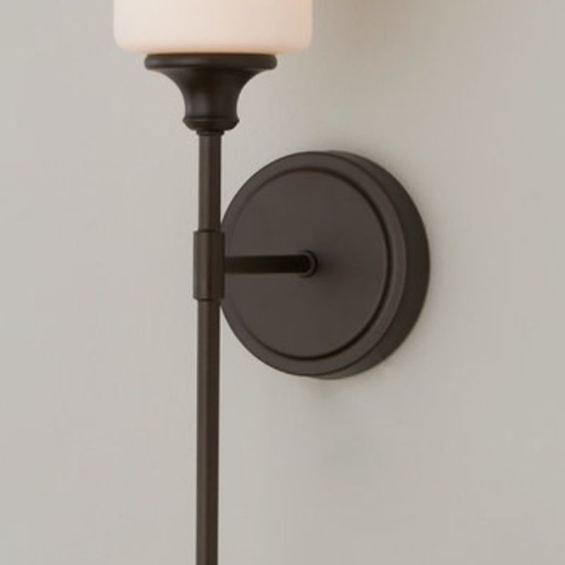 Tiffany Applique Murale Minimaliste Nordique, Métal, Noir/Argent, Chambre à Coucher