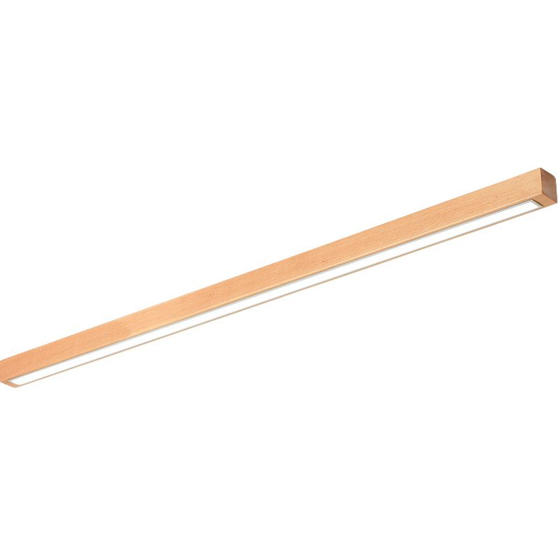 Muto Applique Murale Miroir Linéaire Minimaliste Bois Salon