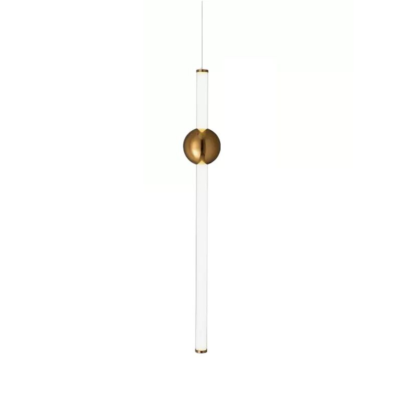 Ray Moderne LED Suspension Or Blanc Métal Verre Salon Salle à manger