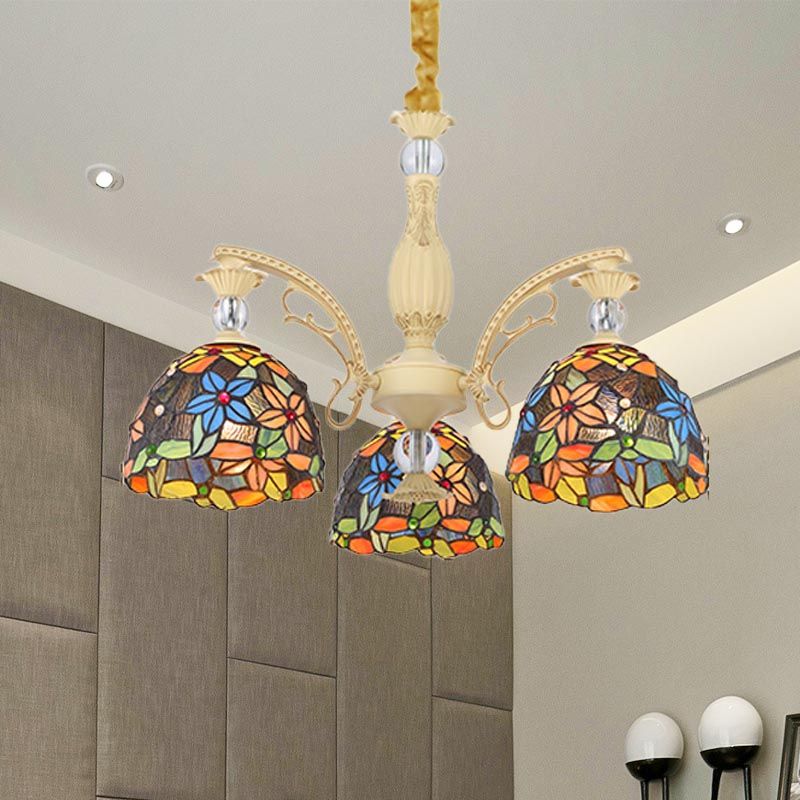 Silva Vintage LED Lustre Métal Verre Salon Chambre à coucher