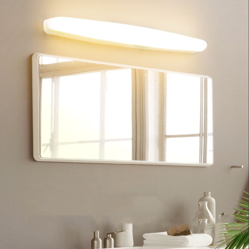Ray Applique de Vanité Miroir Minimaliste, Blanc, Bureau