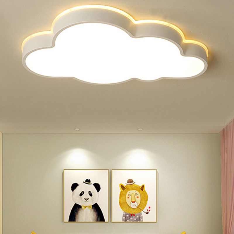 Aria Design LED Plafonnier Nuage Moderne Blanc Salon/Chambre à Coucher