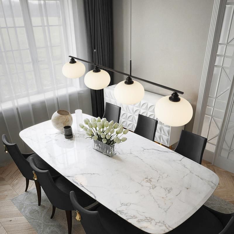 Valentina Suspension Multi Moderne, Métal/Verre, Noir/Or, Salon