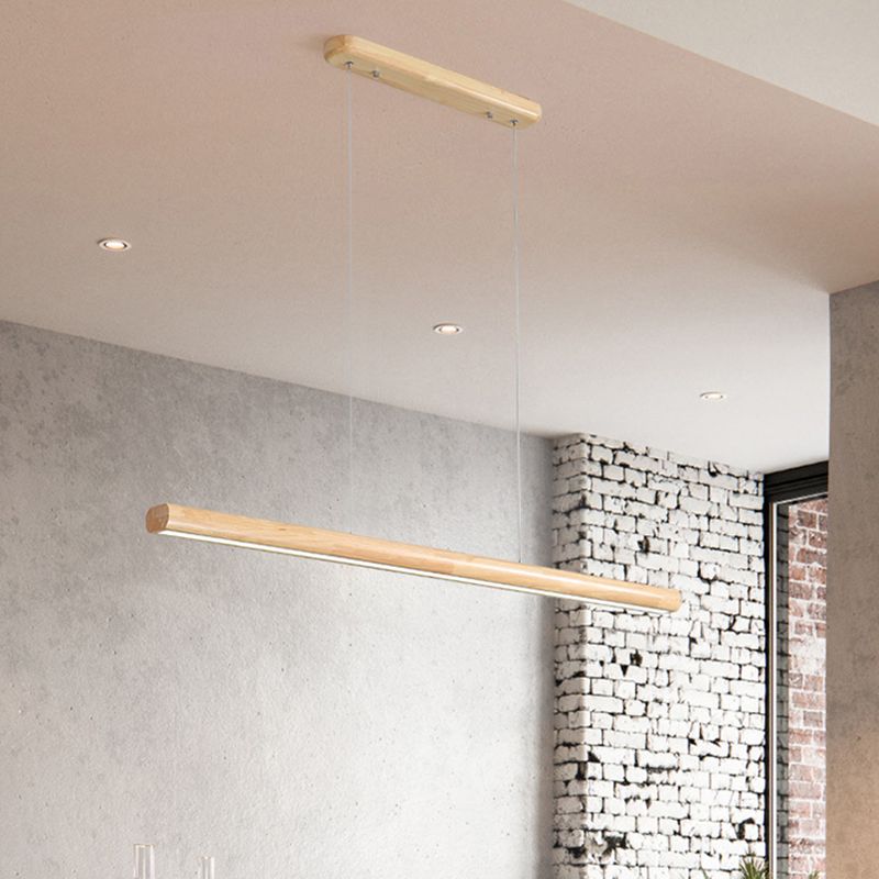 Muto Moderne LED Suspension Métal Bois Chambre à coucher Salon