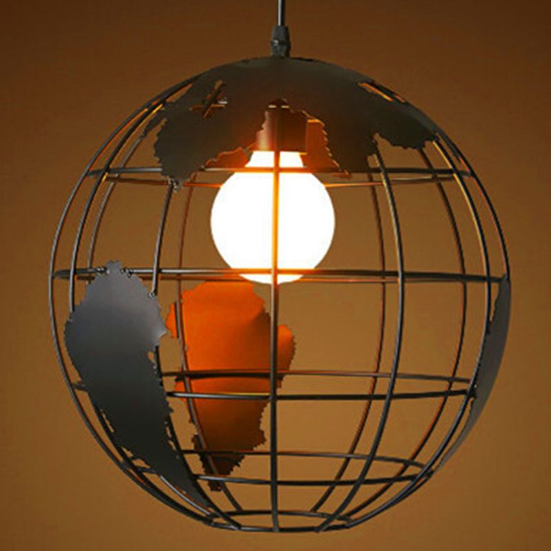 Silva Suspension Sphère/Multi Moderne, Métal, Noir/Blanc, Salon