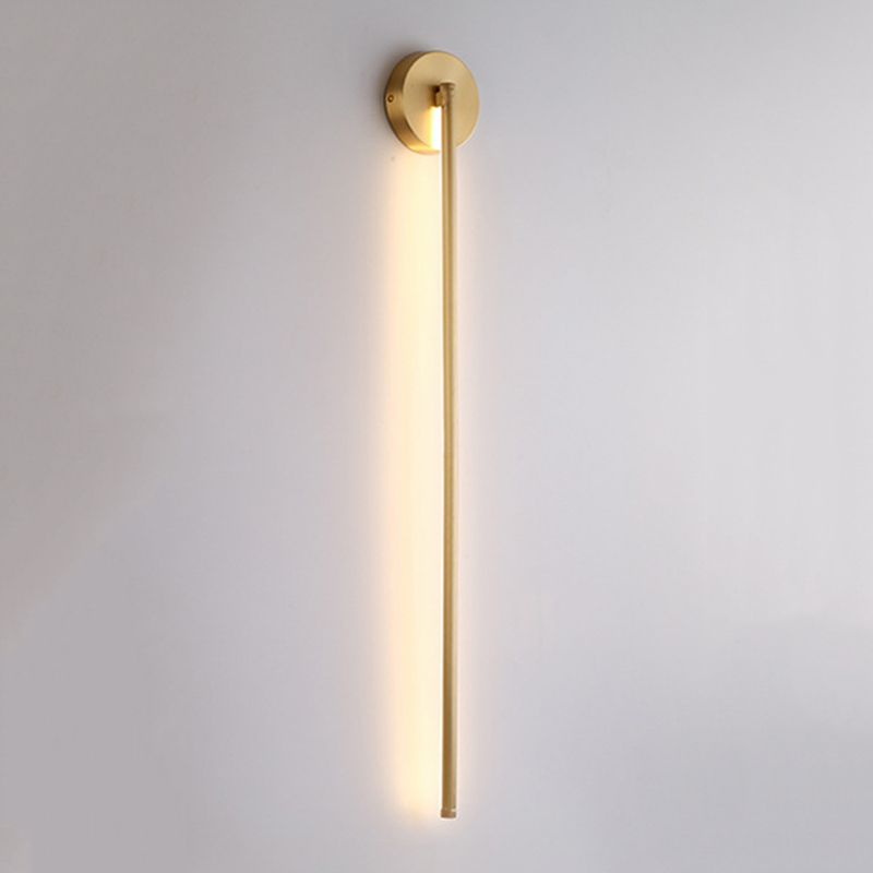 Ray Applique Murale Linéaire Moderne, Métal, Laiton, Salon