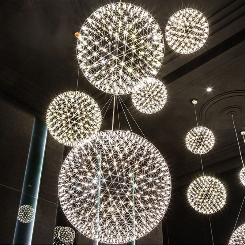 Arisha Lampe Pendentif Firework Art Deco Orbit Shade