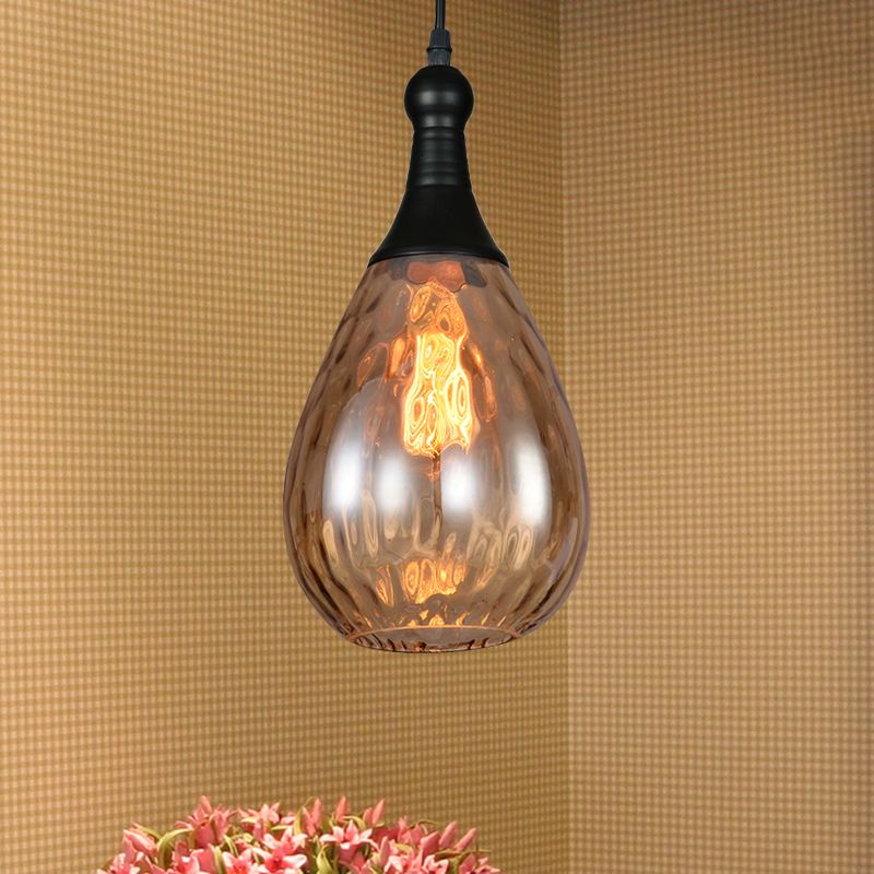 Arisha Vintage LED Suspension Métal Verre Chambre à coucher Salon