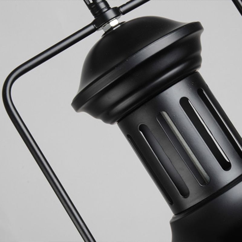 Silva Suspension Dôme Industrielle, Métal, Noir/Noir Blanc/Rouille, Salon