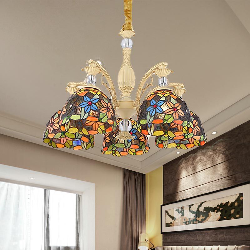 Silva Vintage LED Lustre Métal Verre Salon Chambre à coucher