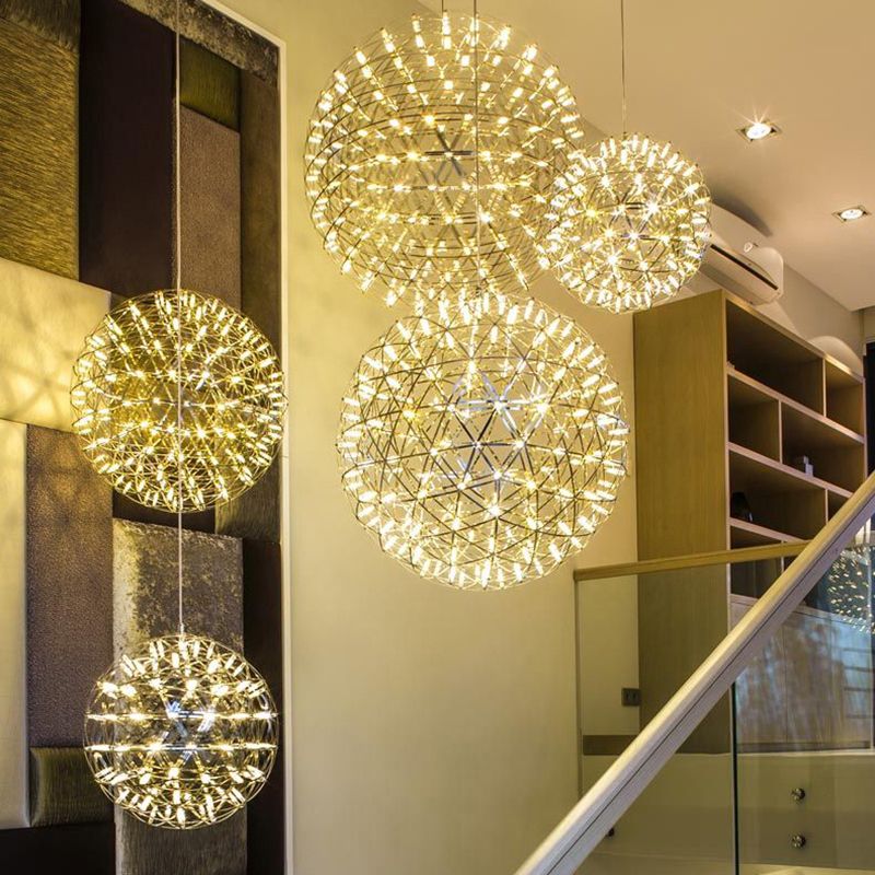Arisha Lampe Pendentif Firework Art Deco Orbit Shade
