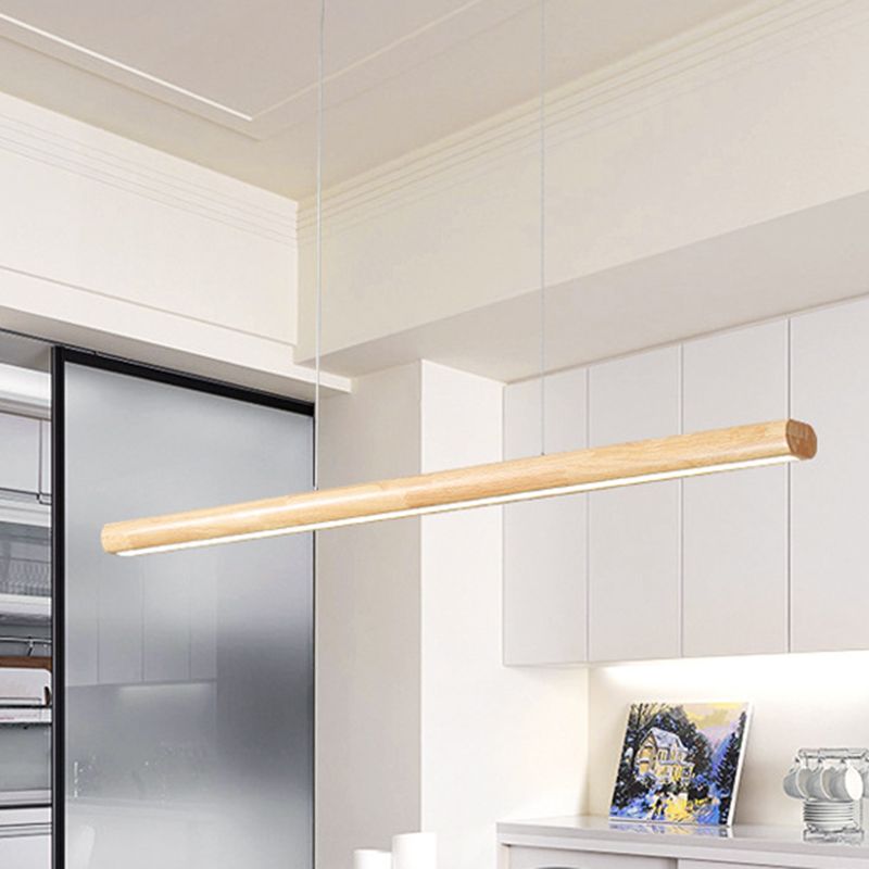 Muto Moderne LED Suspension Métal Bois Chambre à coucher Salon