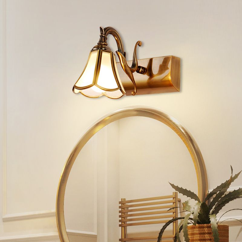 Ray Design Italien Floride Applique Murale à miroir LED Marron Métal Salle de Bain