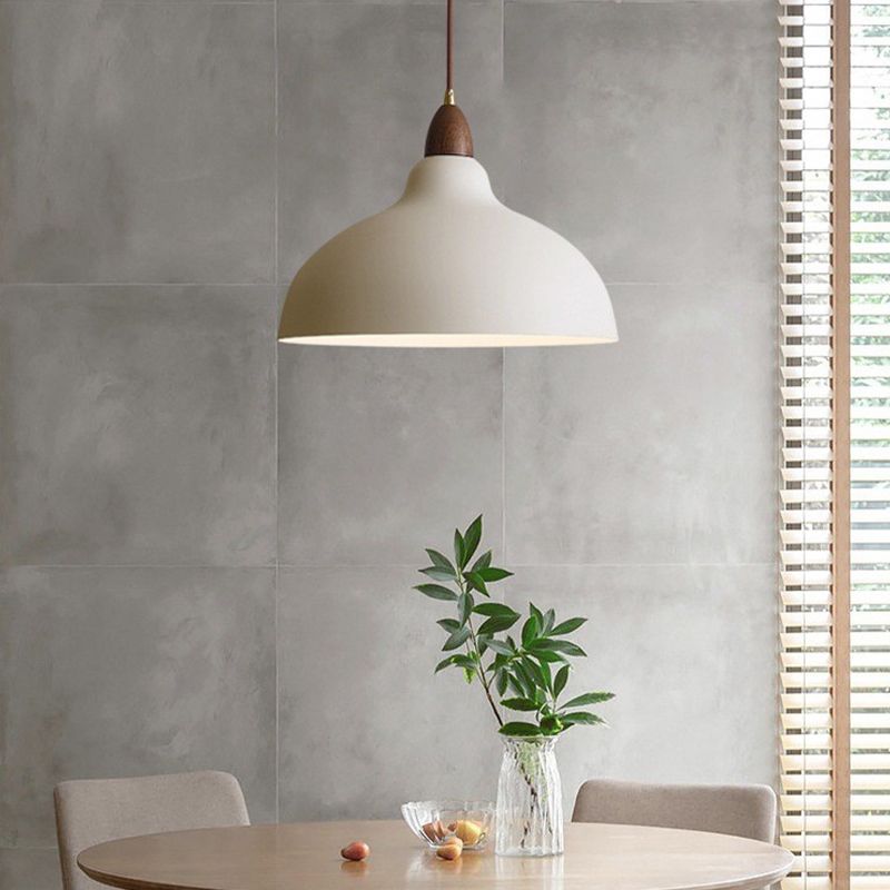 Valentina Suspension Bol Moderne, Métal, Noir/Blanc, Salon