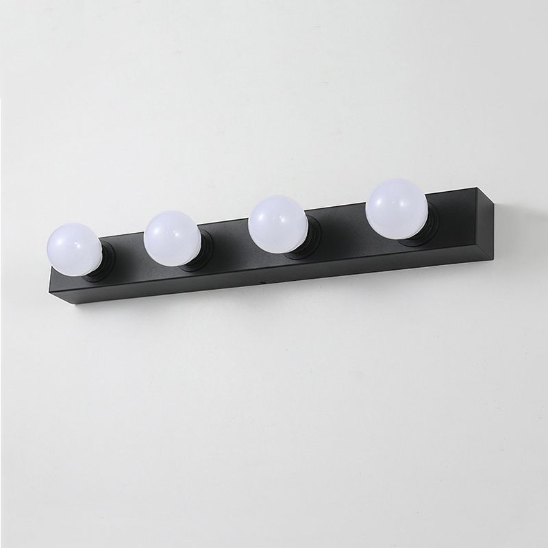 Valentina Applique Murale Boule Rectangulaire Moderne, Métal, Noir/Blanc, Chambre