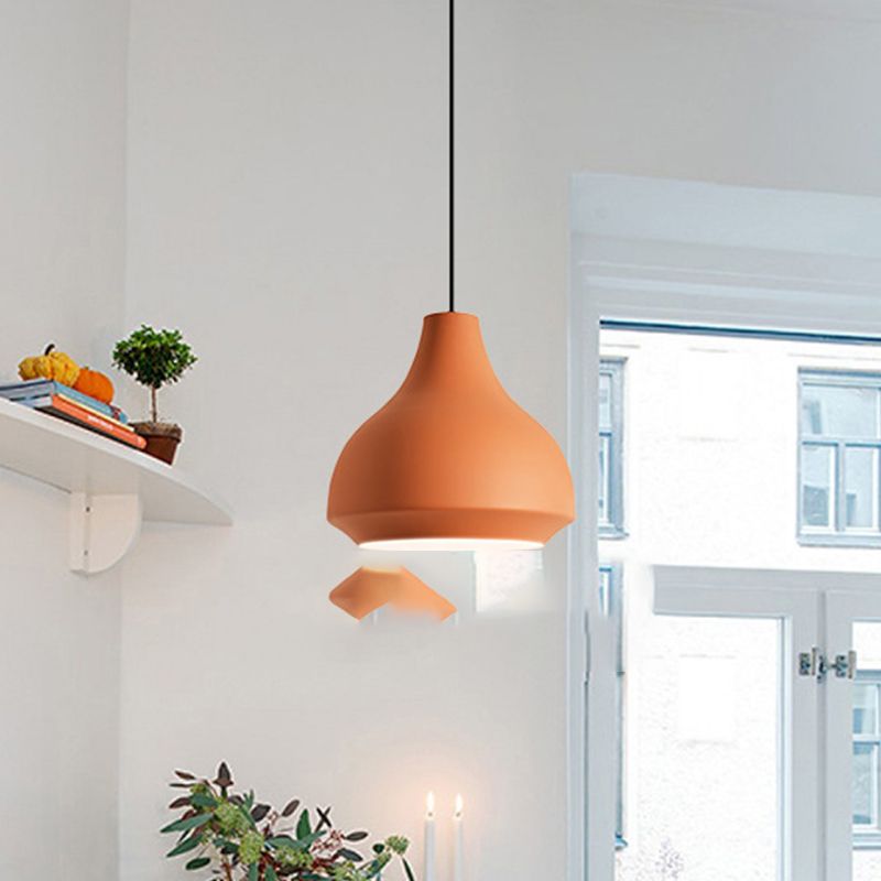 Valentina Moderne LED Suspension Noir Grey Métal Chambre à coucher