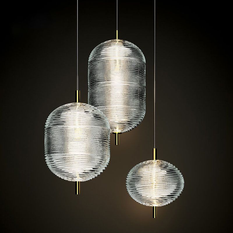 Valentina Suspension Globe Moderne, Verre/Métal, Noir/Or, Chambre
