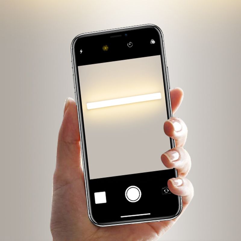 Ray Applique Murale Miroir Linéaire Simple, Acrylique, Blanc, Salle de Bain