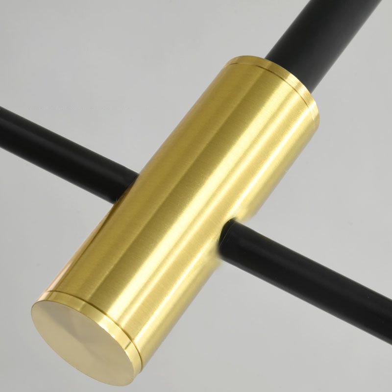 Valentina Suspension Linéaire Minimaliste, Metal/Verre, Blanc, Chambre