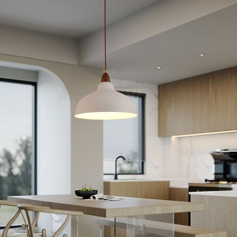 Valentina Suspension Bol Moderne, Métal, Noir/Blanc, Salon