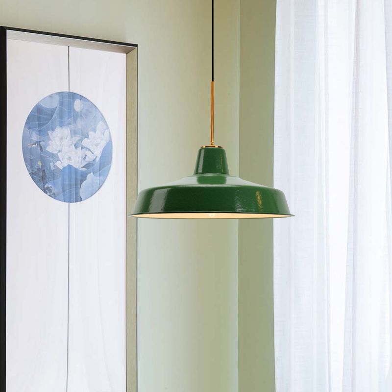 Arisha Vintage LED Suspension Vert Métal Chambre à coucher Salon