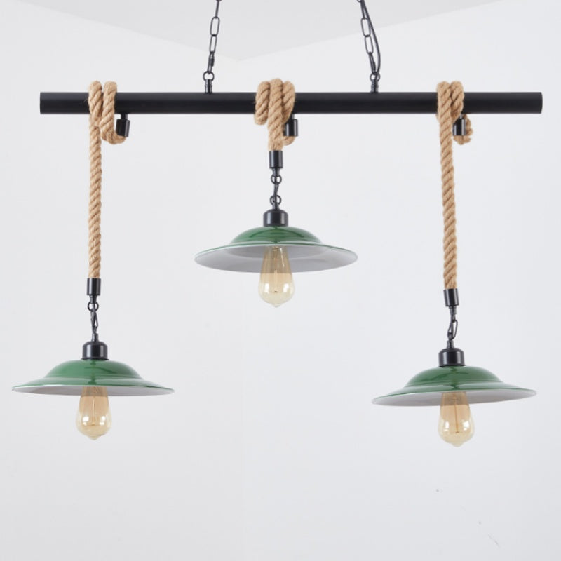 Epoch Vintage LED Suspension Vert Métal Cuisine/Salon/Salle À Manger