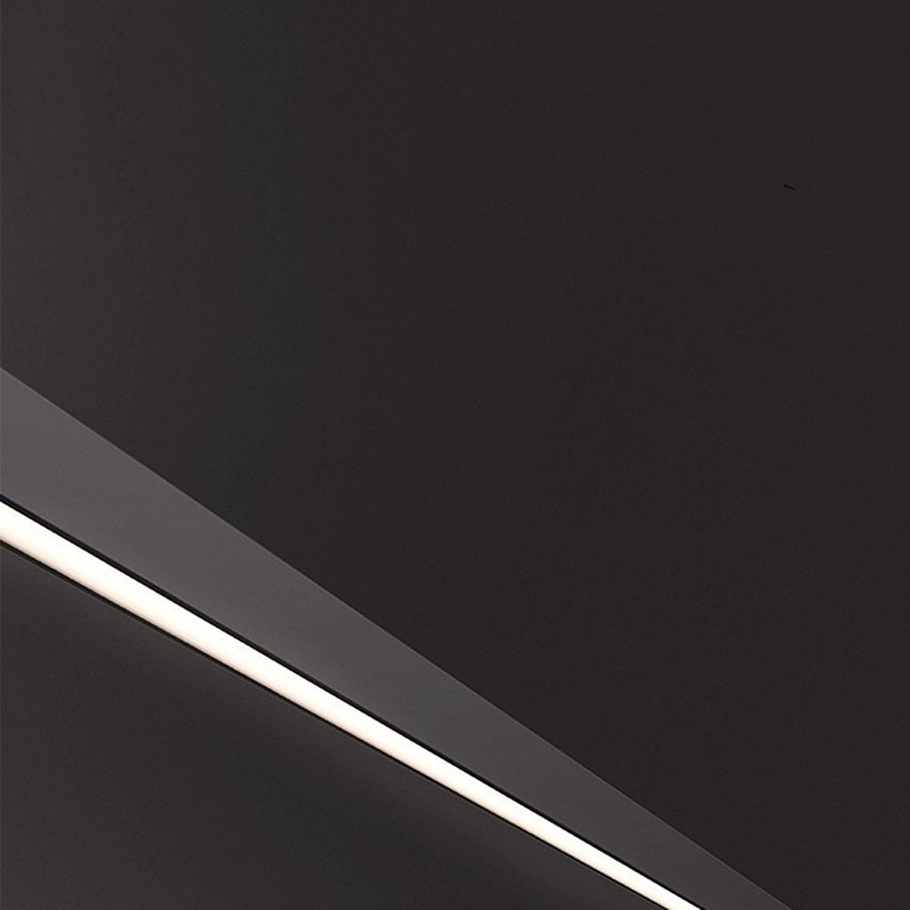 Ray Applique Murale Linéaire Mince Moderne, Noir, Salon