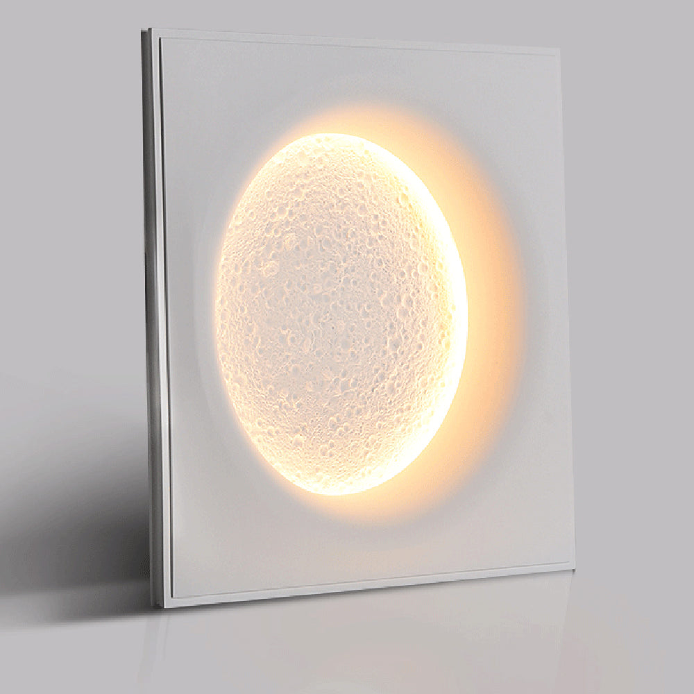 Aria Applique Murale de Peinture Dimmable avec Télécommande, 2 Style, Blanc, Salon